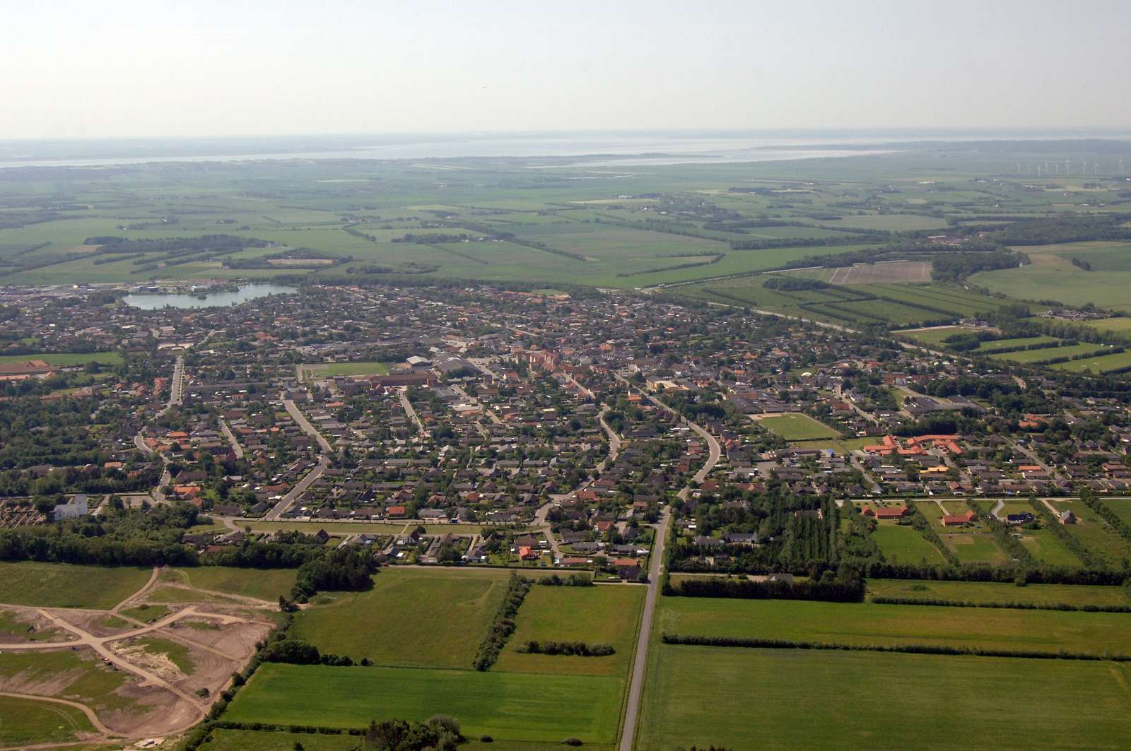 Luftbillede land og by Jammerbugt Kommune