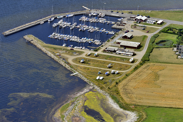 Luftfoto af Gjøl Havn