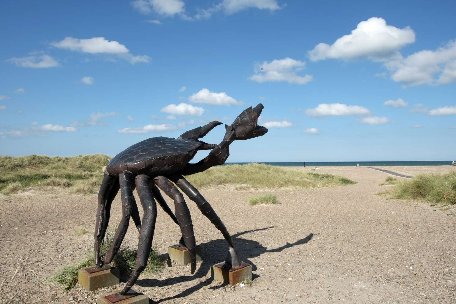 Skulptur på Slettestrand (Krabben)