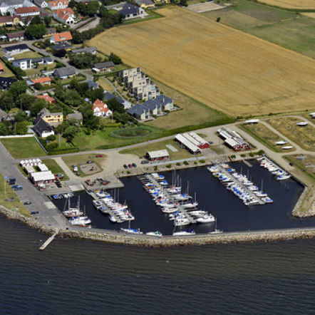 Luftfoto af Gjøl havn
