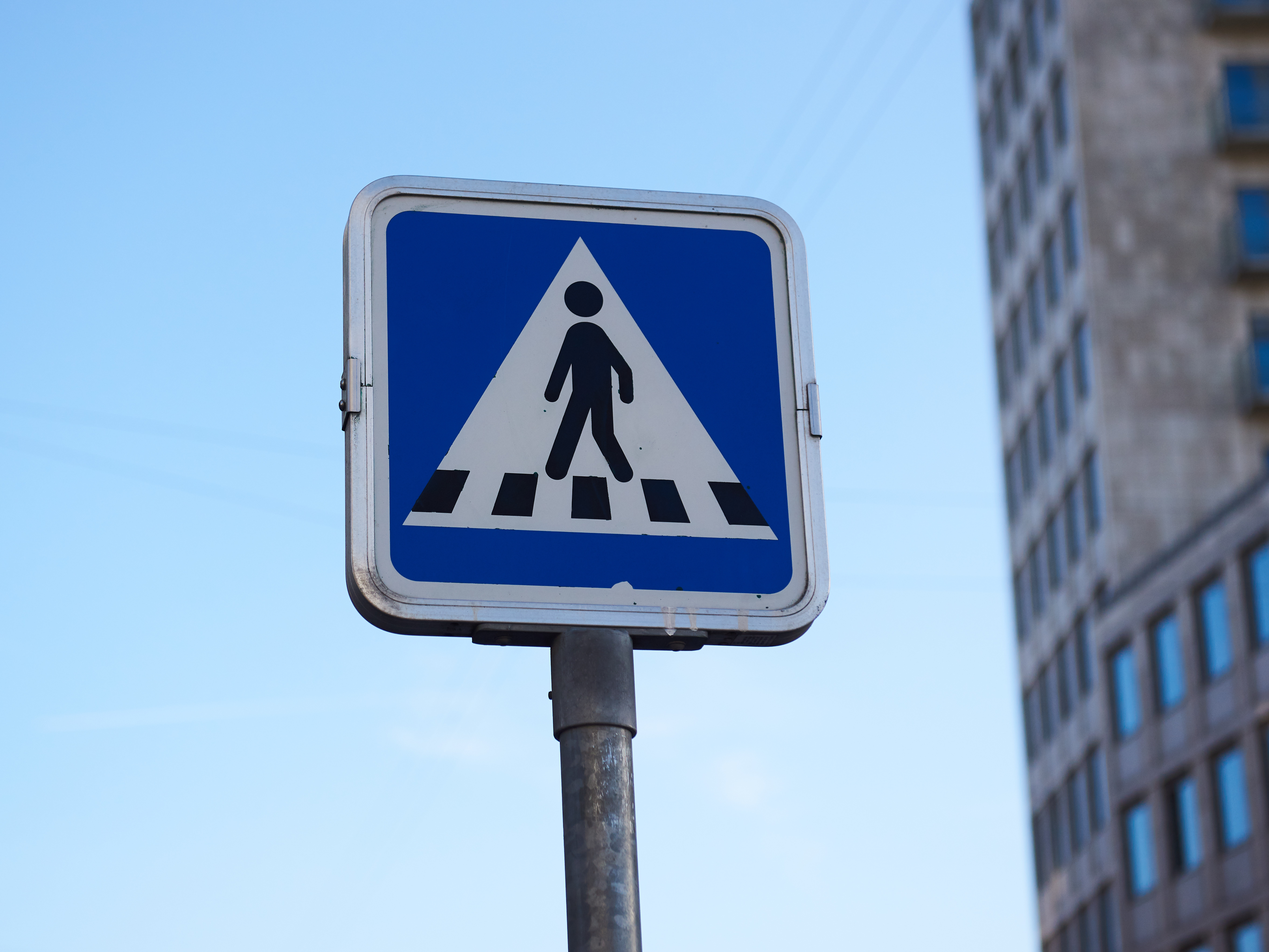 Fodgængerfelt skilt